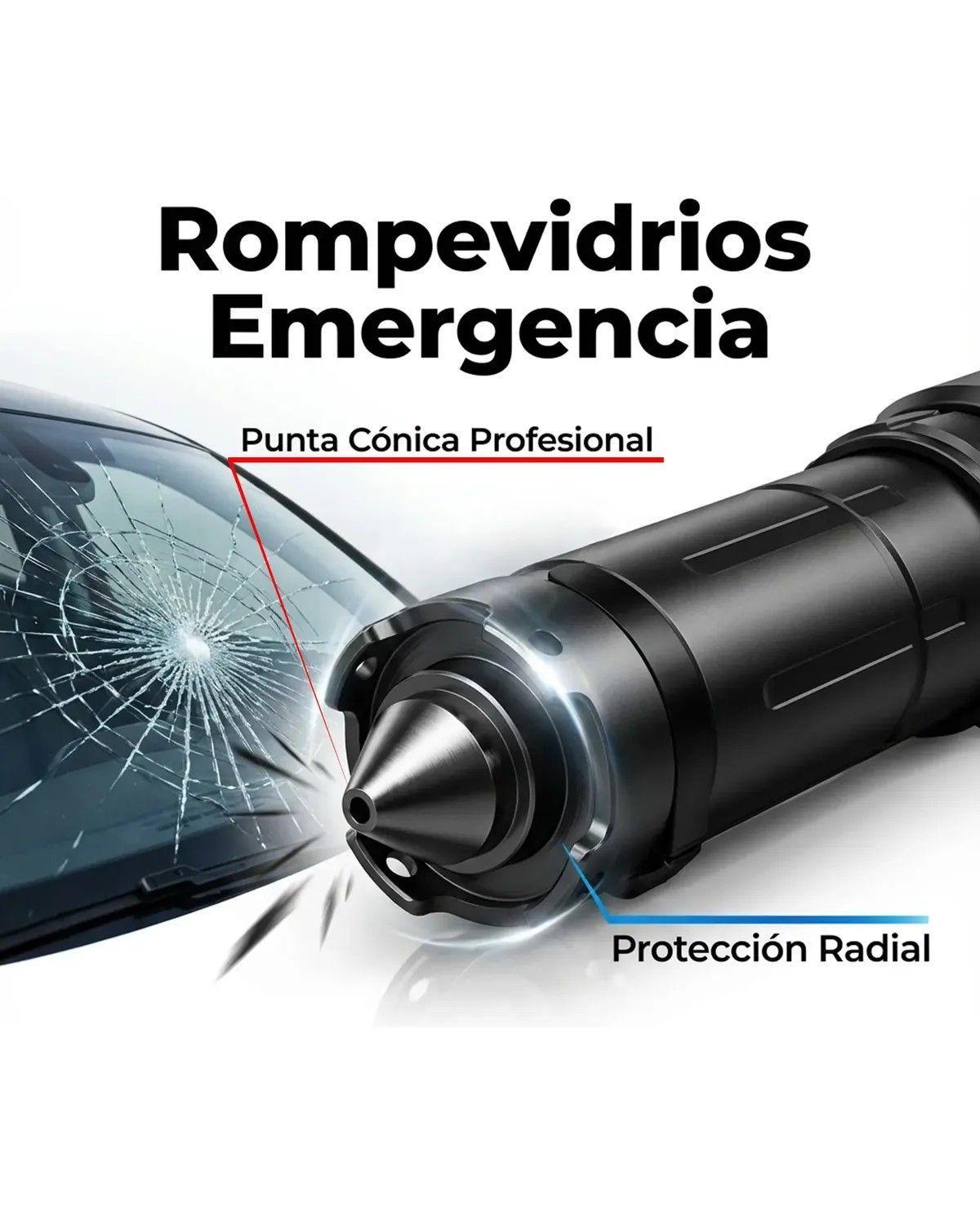 Linterna Táctica Recargable  12000lm Con Martillo Type-c-3