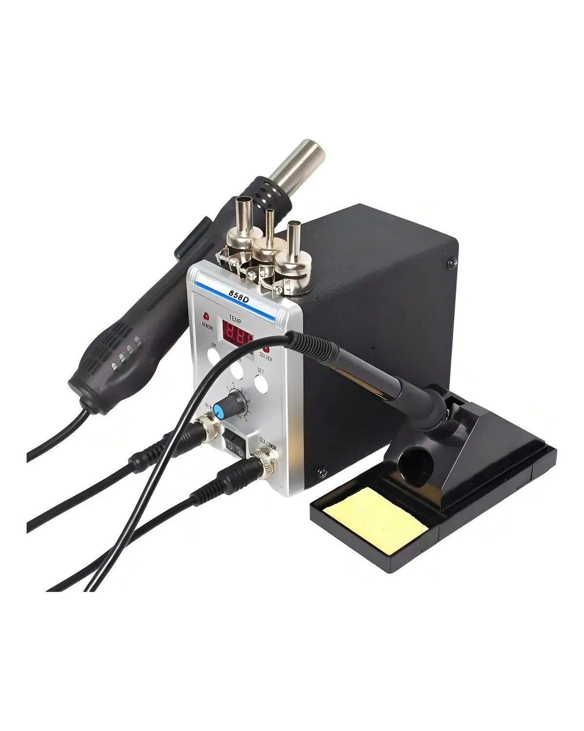 Cautin De Soldadura Y Pistola De Aire 500w Color Gris-2