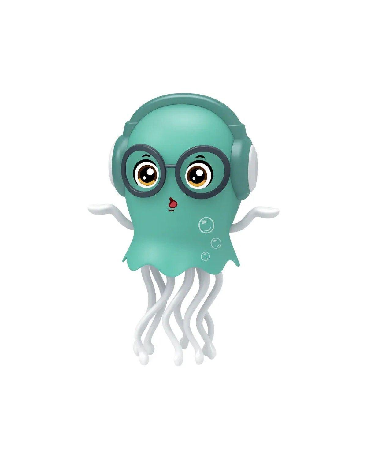 Juguete Pulpo Bailarin Interactivo Musical Con Luces Color Verde-0