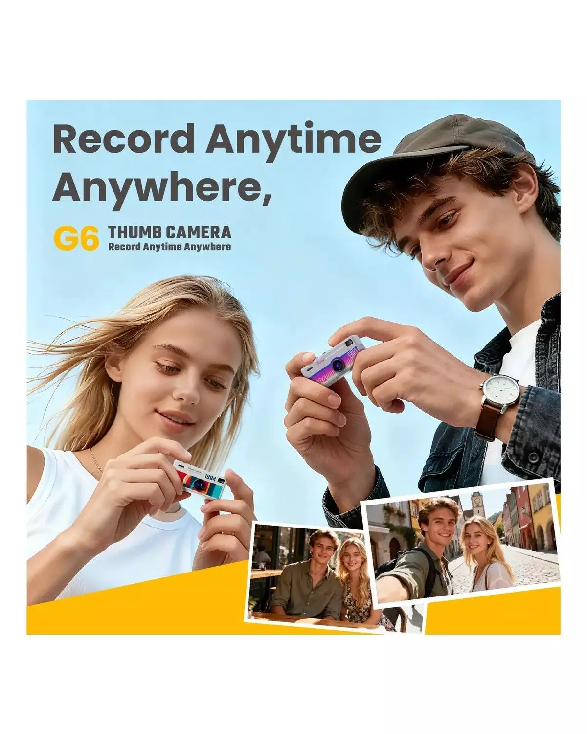 Mini Cámara Digital Niños Llavero Recargable Y Tarjeta 32g-3