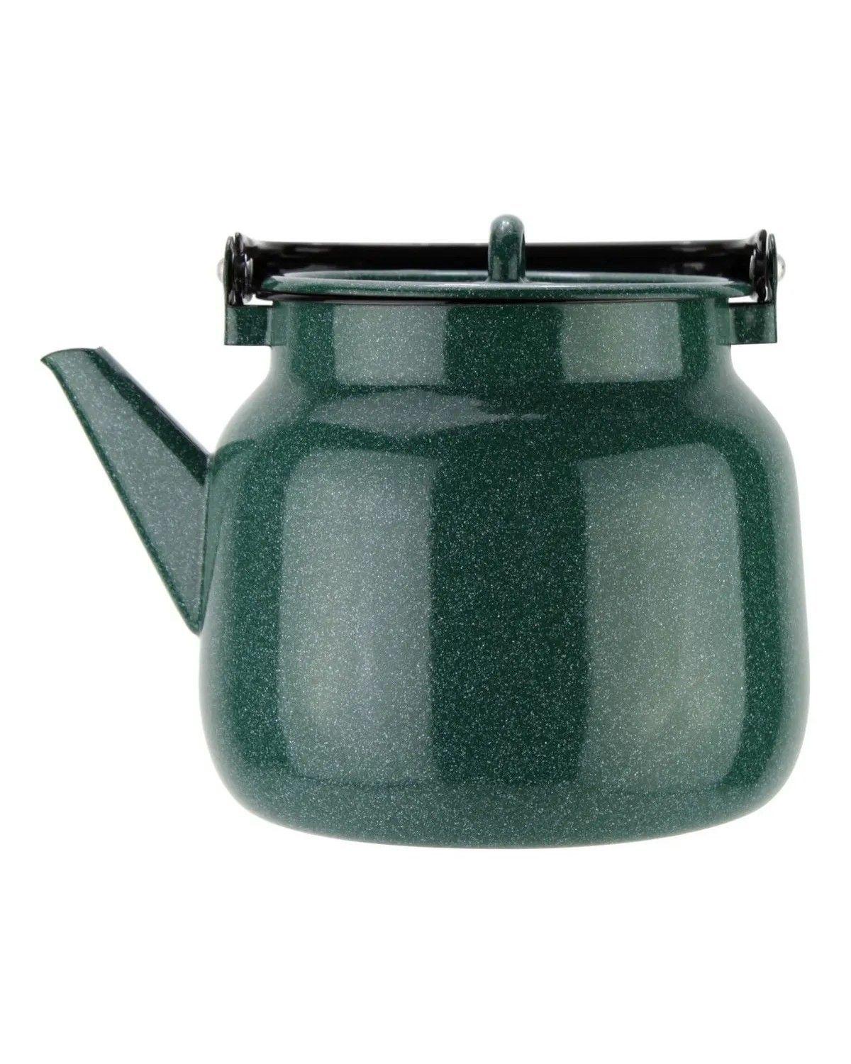 Tetera 3.5 L Fundo Acabado Esmaltado Verde-2