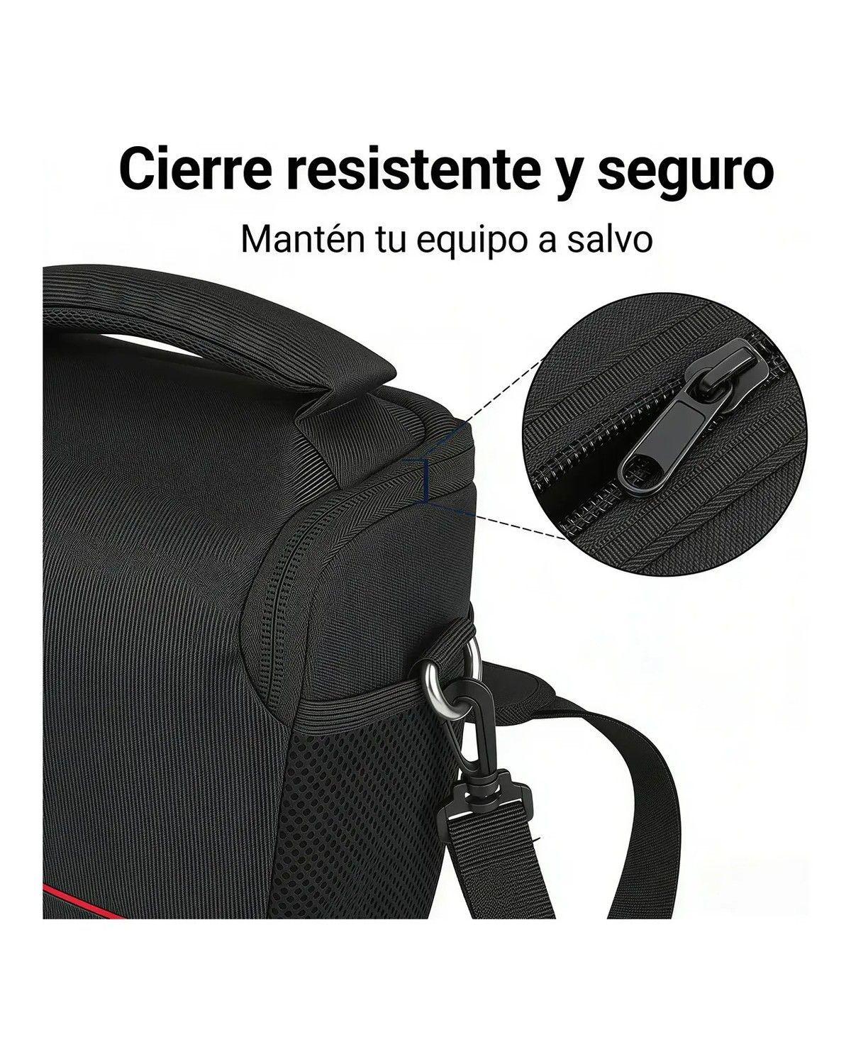 Bolso Cámara Fotográfica Y Lente Dslr Antigolpes Impermeable-4
