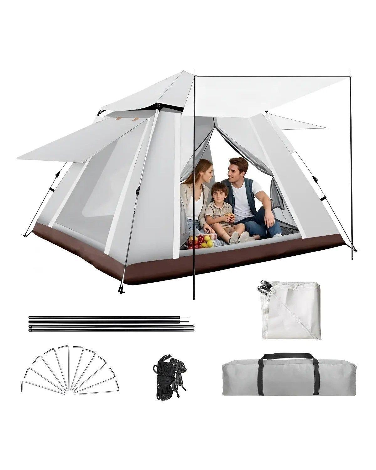 Tienda Campaña Casa Camping Acampar Alta Capacidad 240*240cm-0
