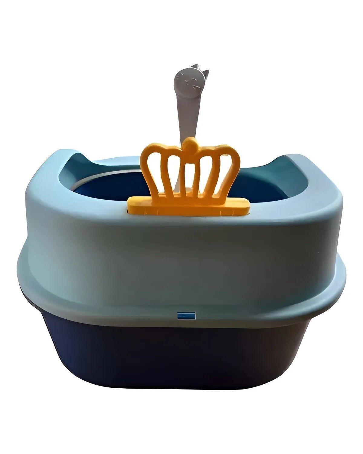 Arenero Para Gato Caja De Arena Para Gatos Arenero Gato Color Azul-2