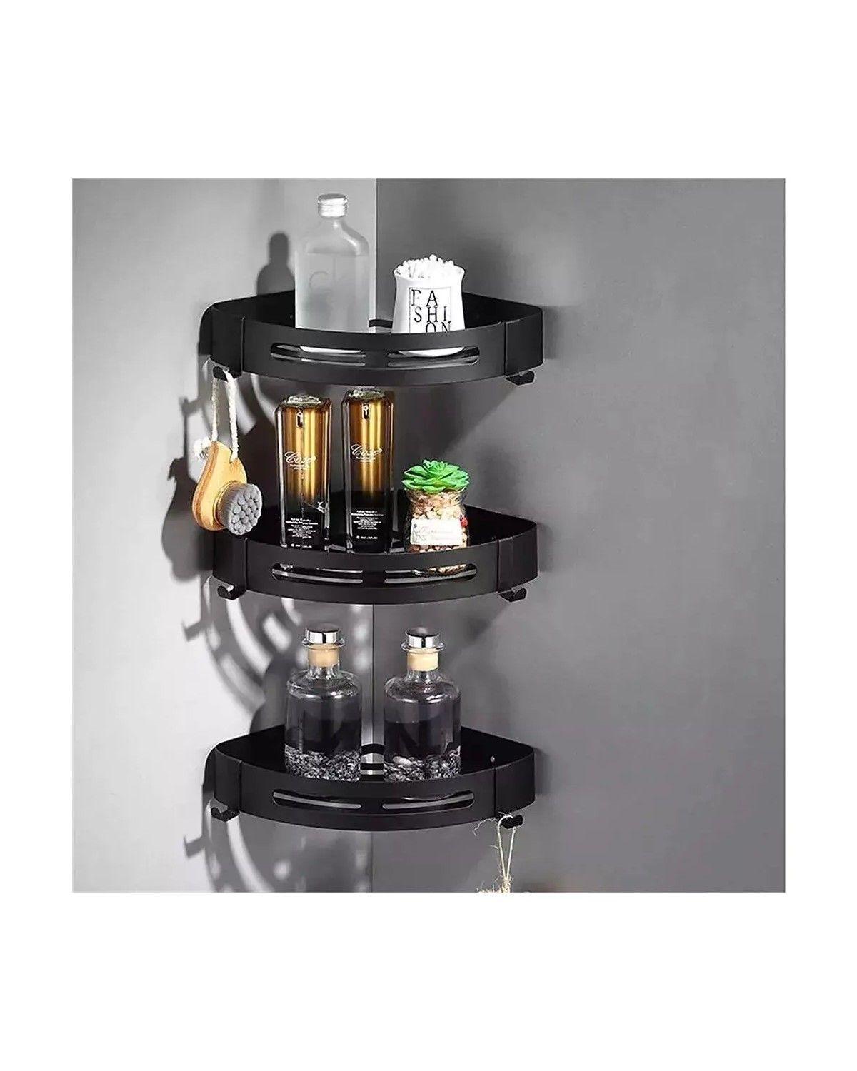 Organizadores Para Duchas Repisa Accesorios Para Baño 3pcs Negro-1