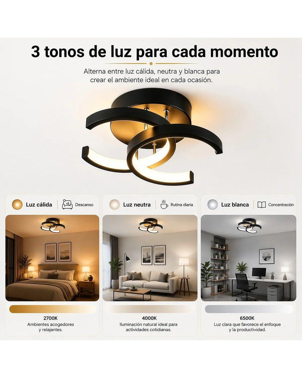 Lámpara De Techo Led Decorativaspara Baño Moderna Colgante-2
