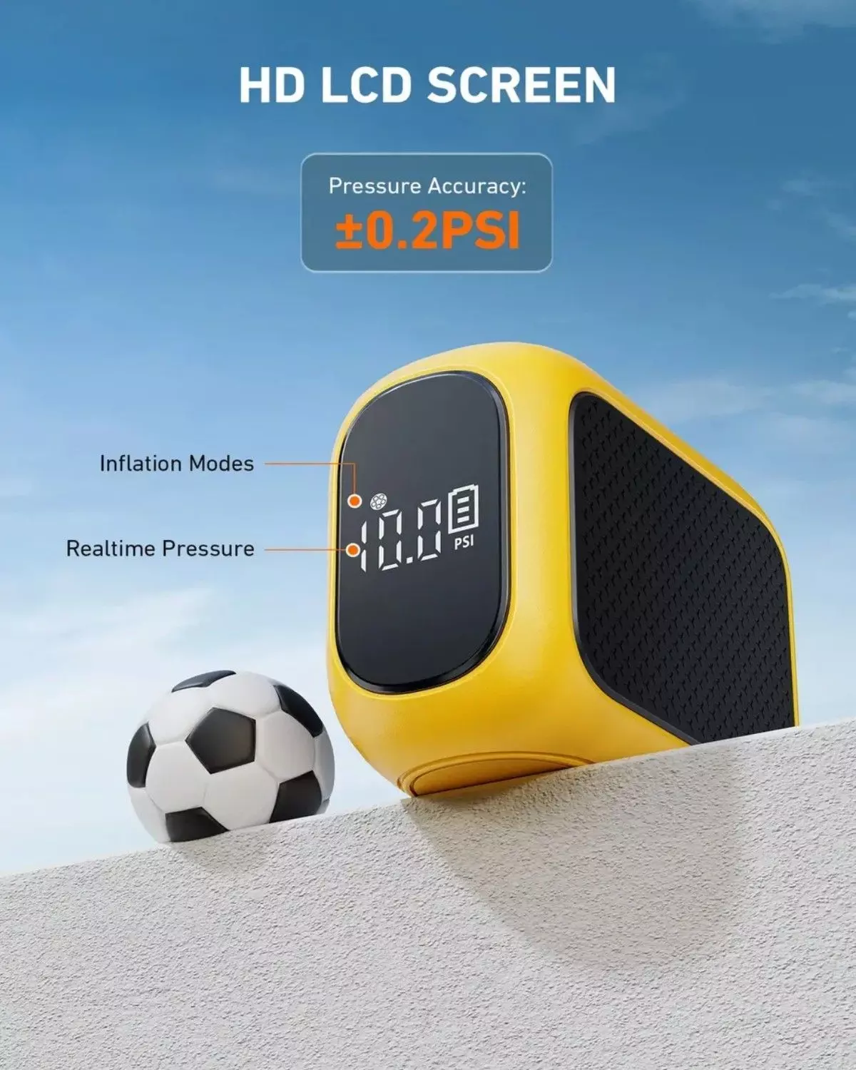 Bomba De Balón Eléctrica Portátil Con Pantalla Lcd Digital-3