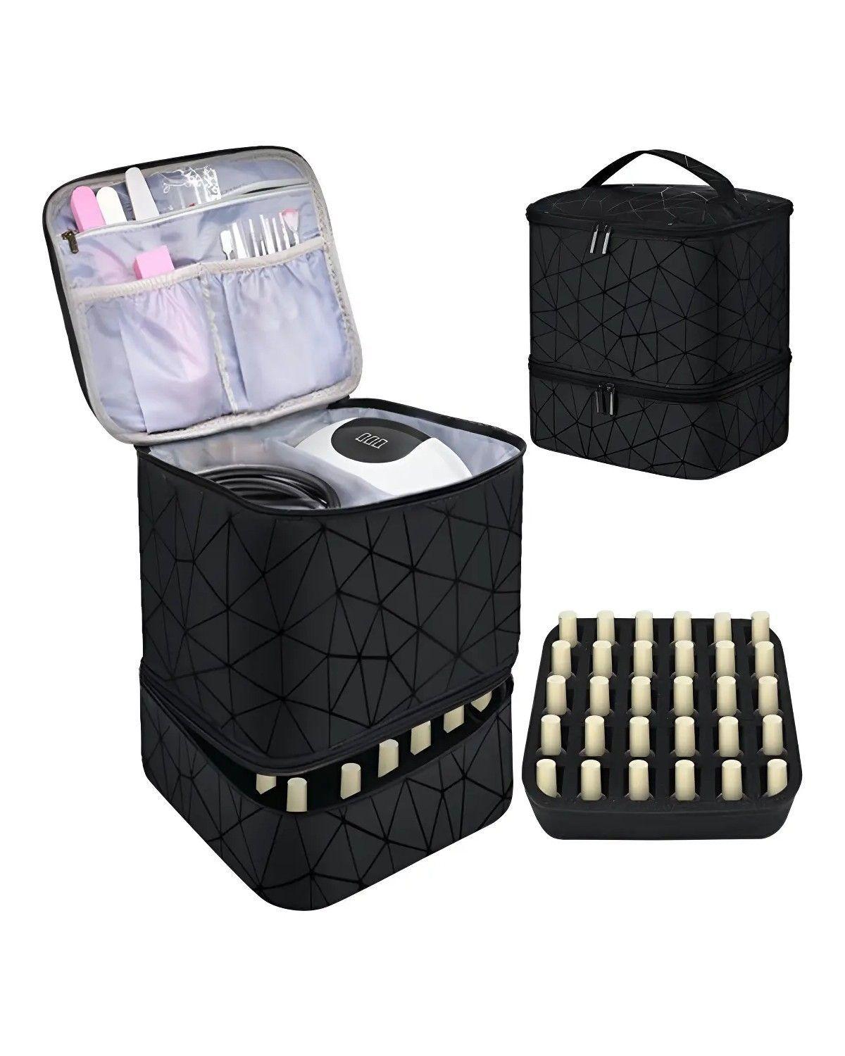 Estuche Organizador Esmaltes Impermeable Bolsas De Maquilla-0