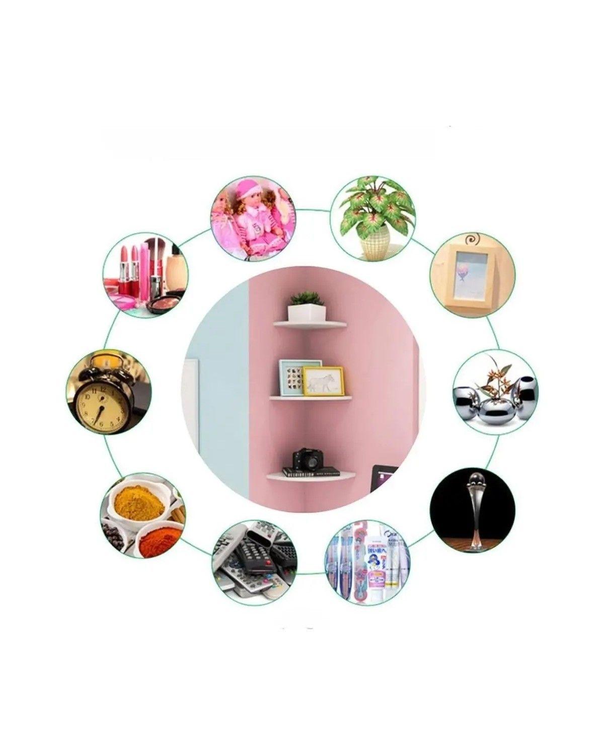 Esquinero Flotante De 4 Niveles Decorativo Multifuncional-1