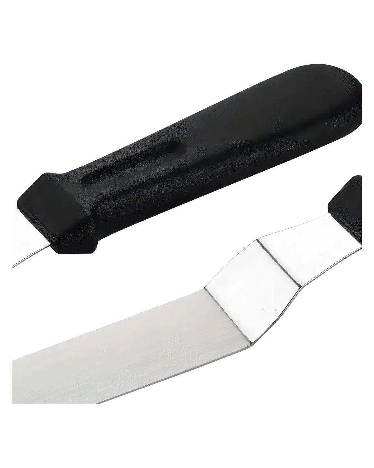 Set 3 Espatula Repostera Espátula Decoracion Espatula Curva Color Gris-2