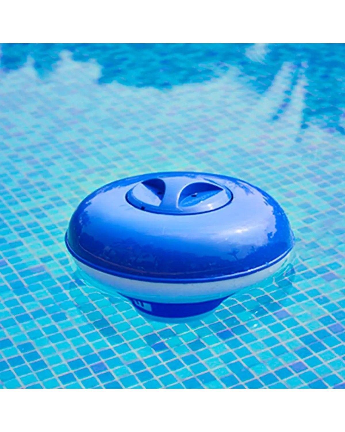 Dispensador Dosificador Cloro Flotante Para Piscinas Blanco-3