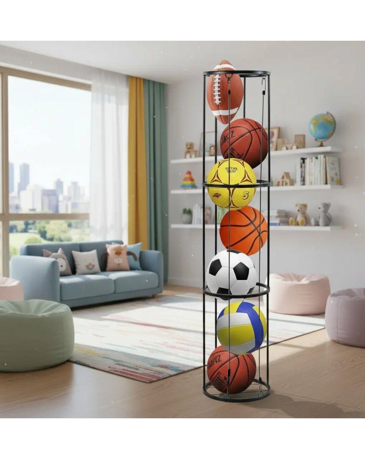 Estantería Vertical De 3 Pisos Para Guardar Juguetes De Bola-0