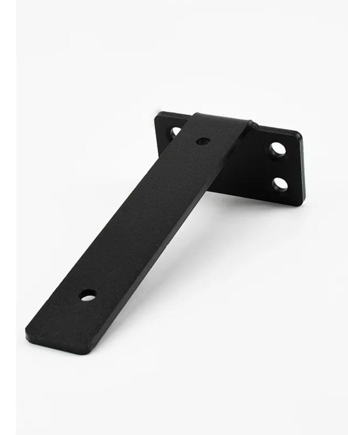 6pzs 15cm Soporte Repisa Flotantes Montaje Pared Baño Cocina Negro-2