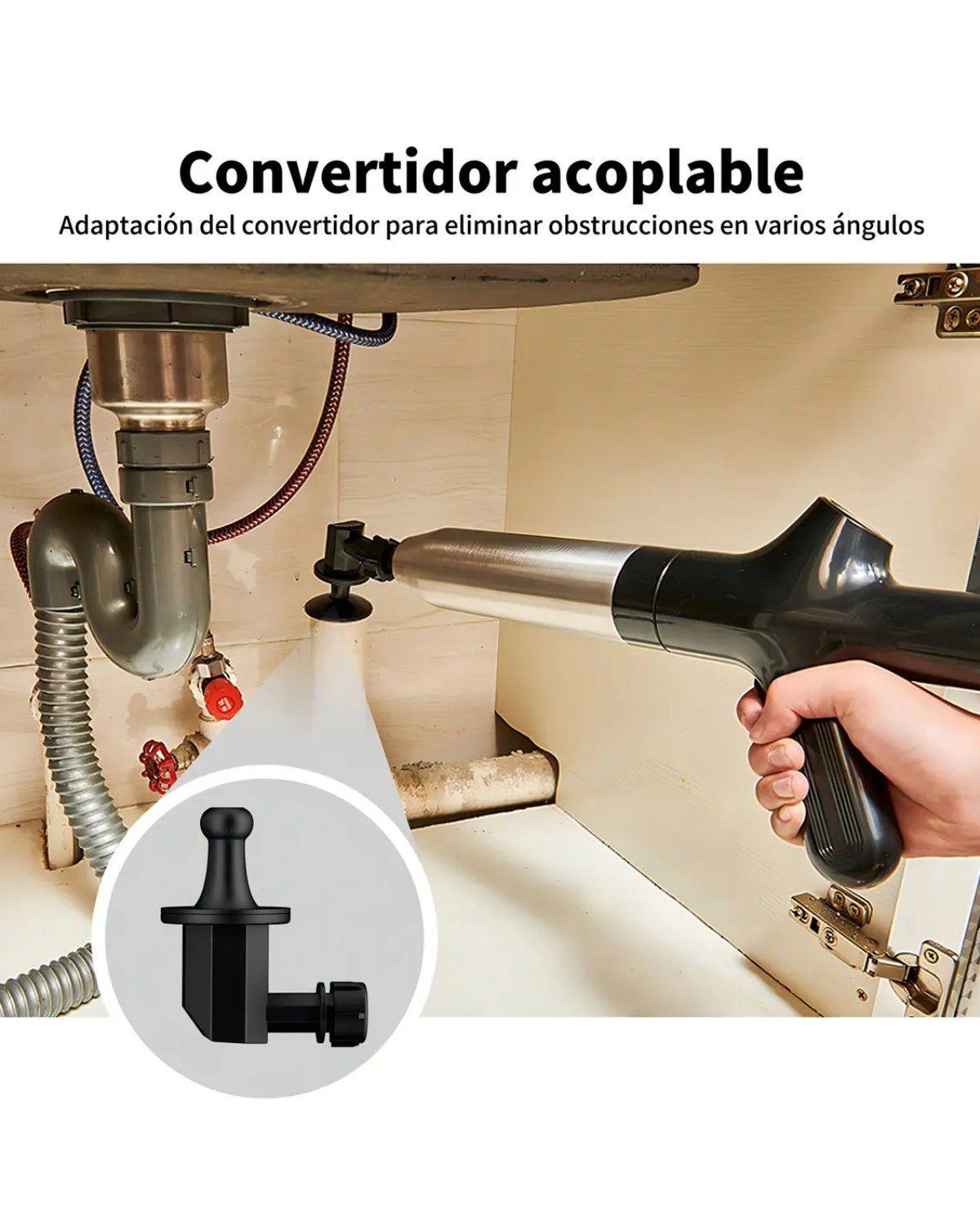 Émbolo de inodoro resistente, herramienta eléctrica de alta presión para eliminar obstrucciones, pot-2