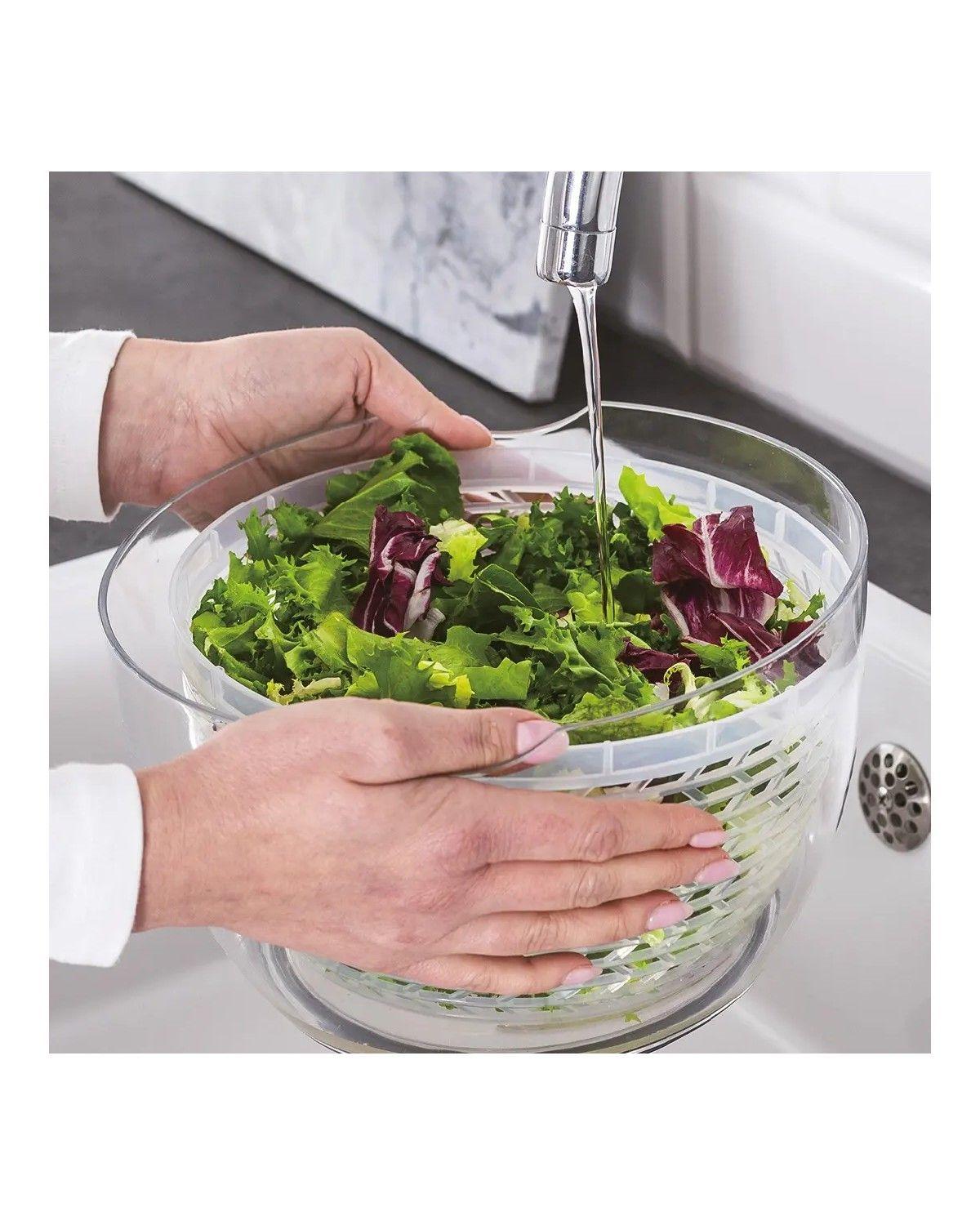Centrifuga Escurridor Ensaladas 5L Plástico Negro-1