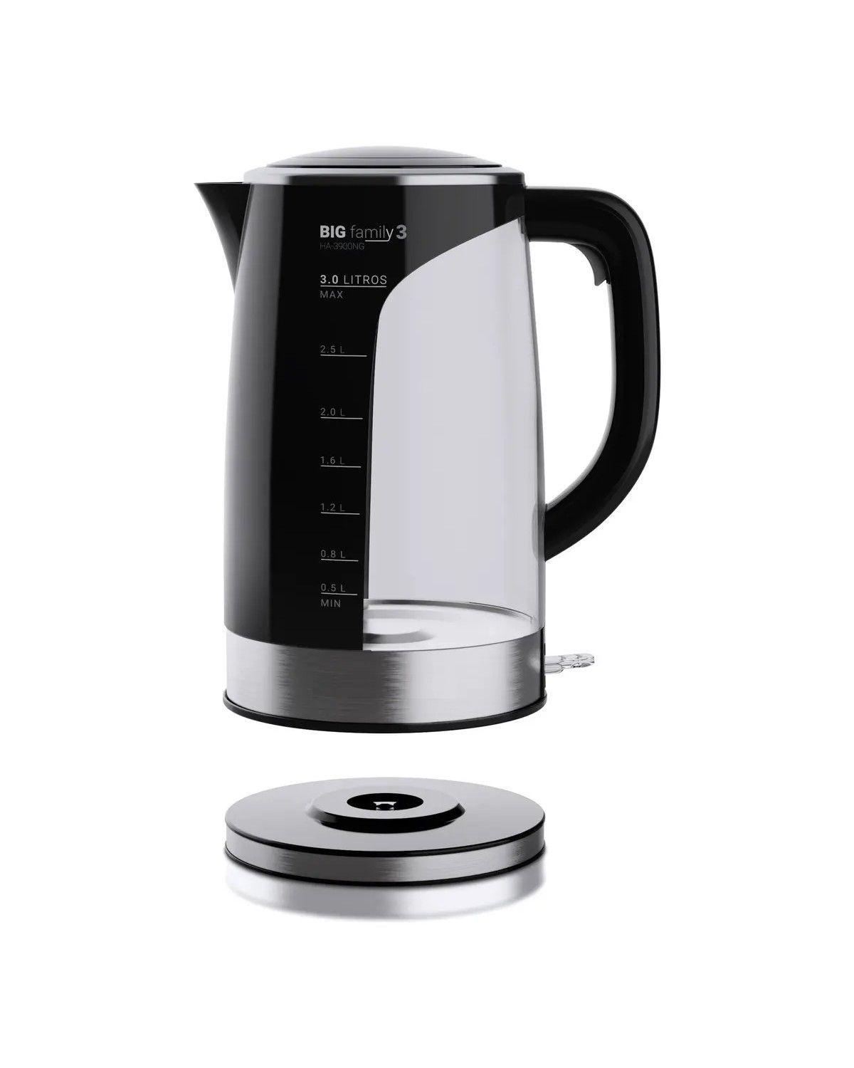 Hervidor De Agua 3,0lts Ha-3900ng Negro-1