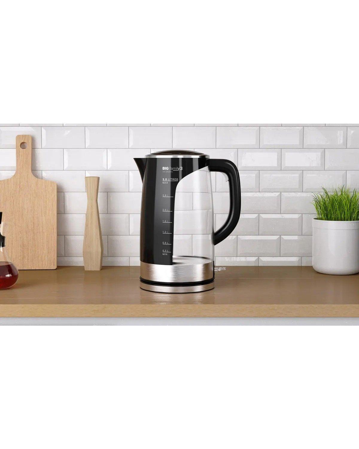 Hervidor De Agua 3,0lts Ha-3900ng Negro-2