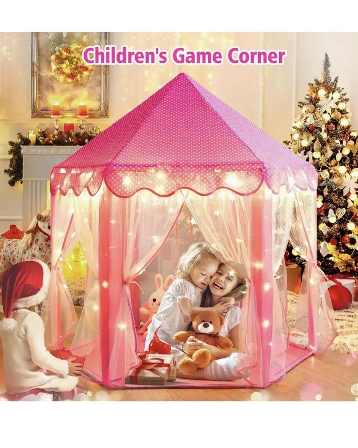 Carpa Infantil Castillo De Princesa Tienda De Juegos Rosa-2