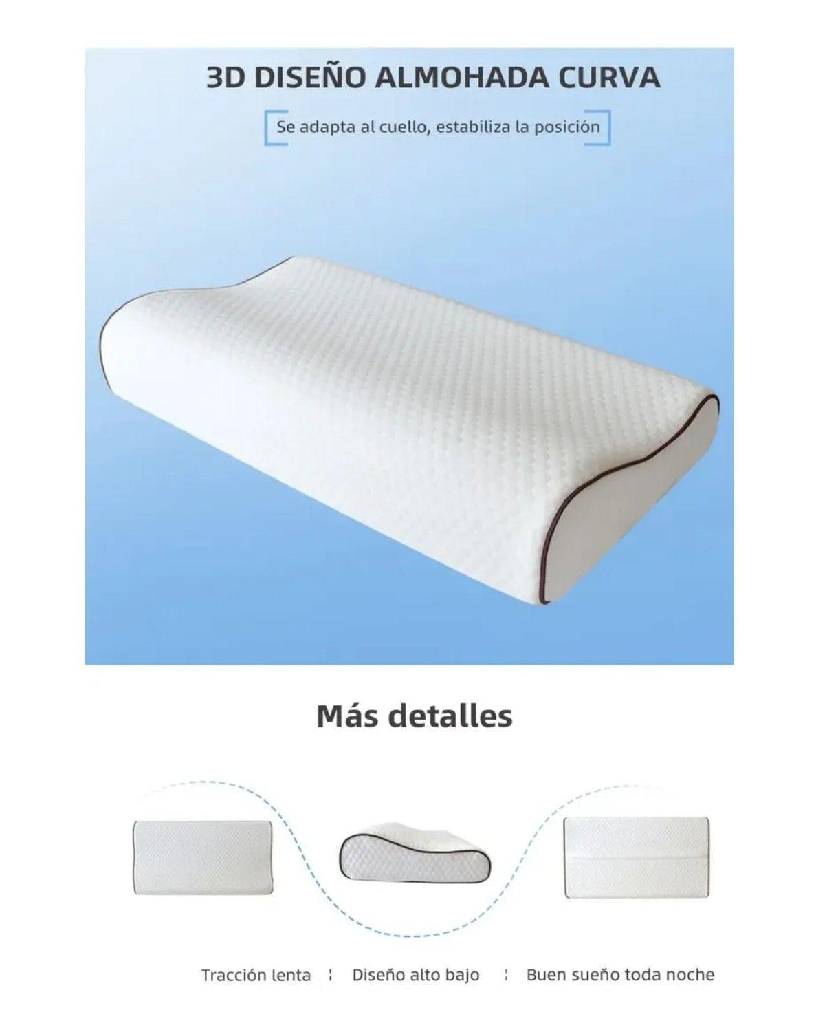 Almohada Cervical Memory Foam Gel Premium60cmx35cm-3