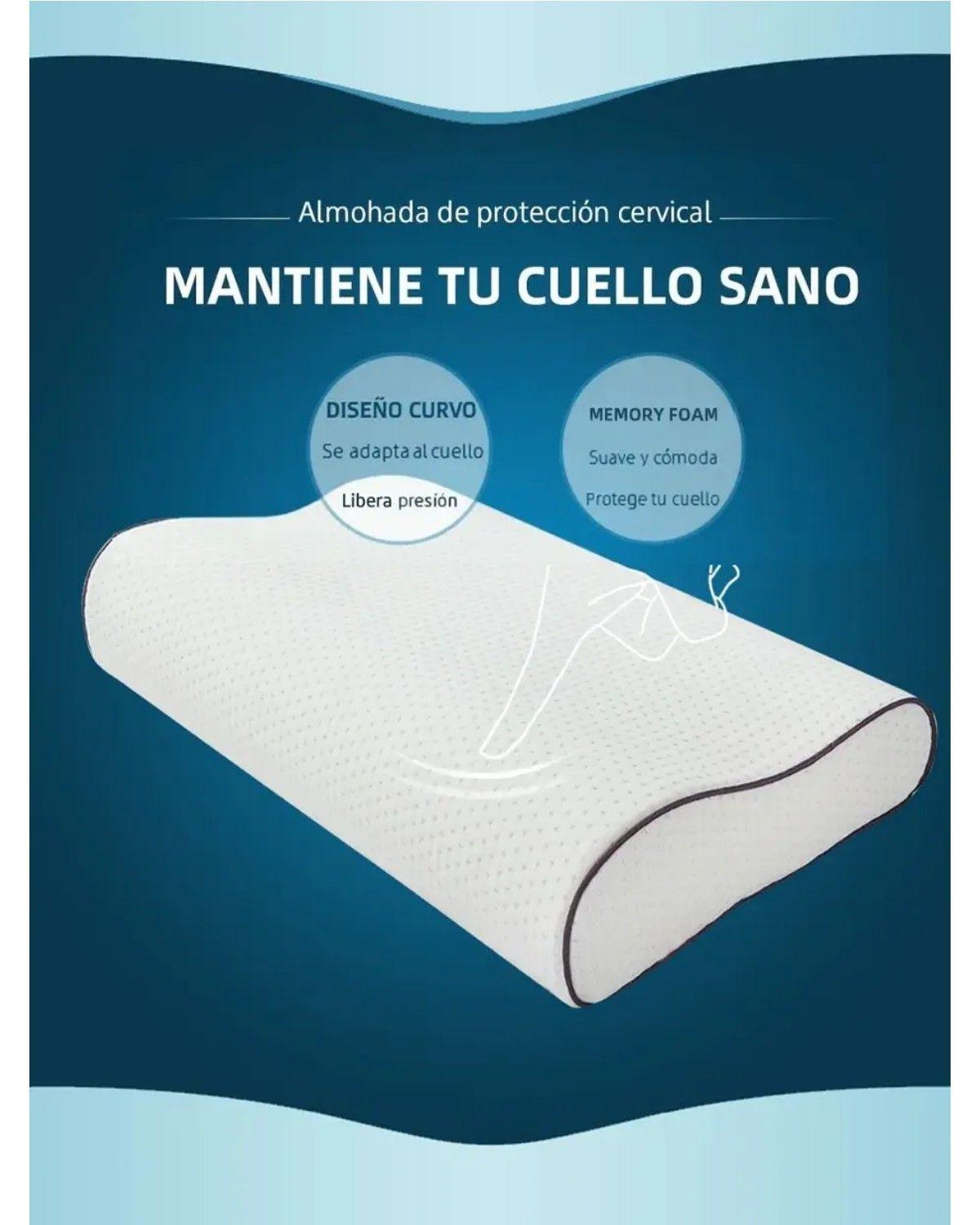 Almohada Cervical Memory Foam Gel Premium60cmx35cm-4