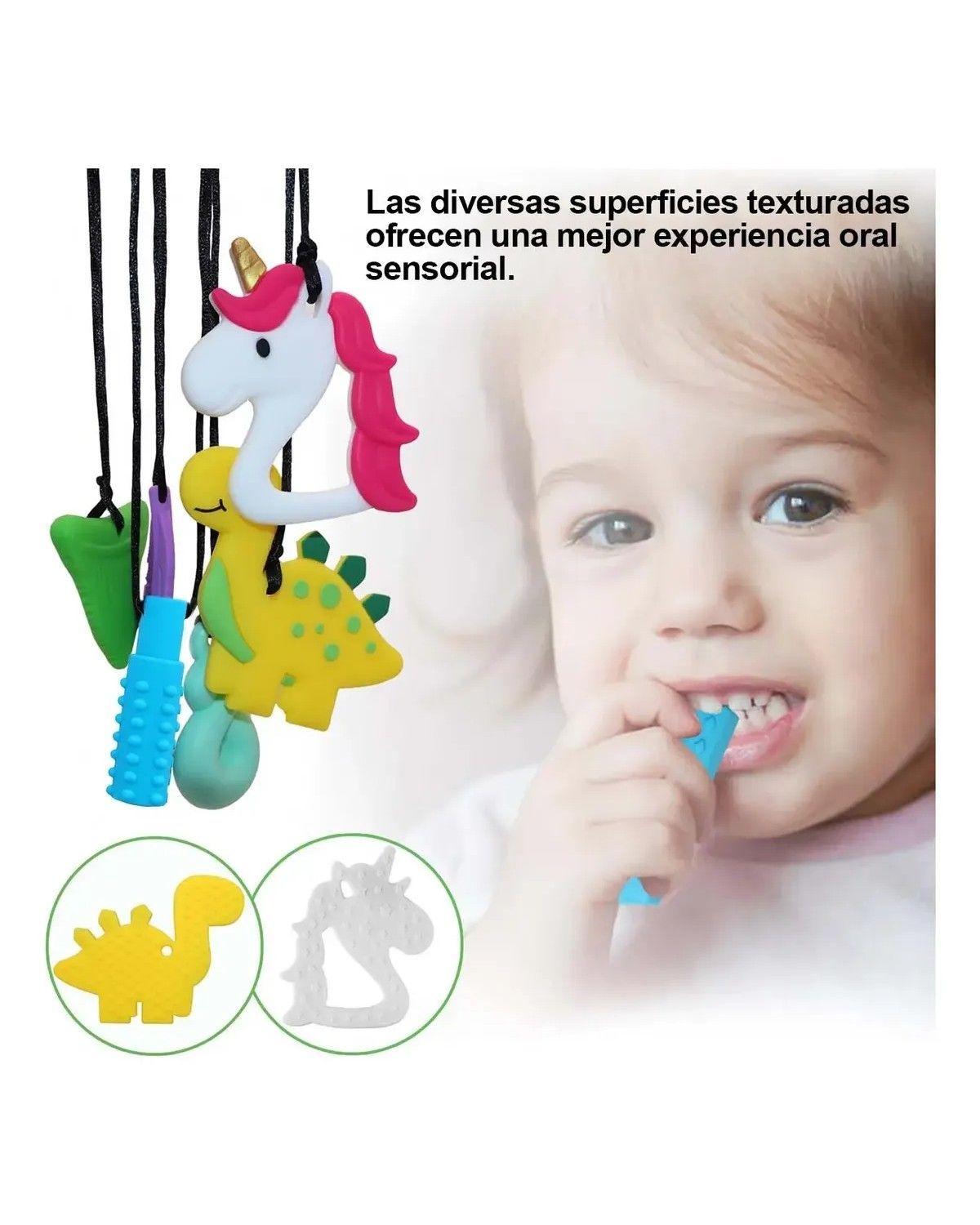 6 Pcs Collar Sensorial Mordedor Autismo Deficit Atencional-2