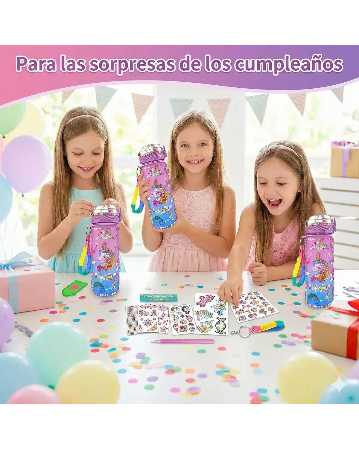 Kit Manualidades Niñas Set Regalo Nena Botella Unicornio-3