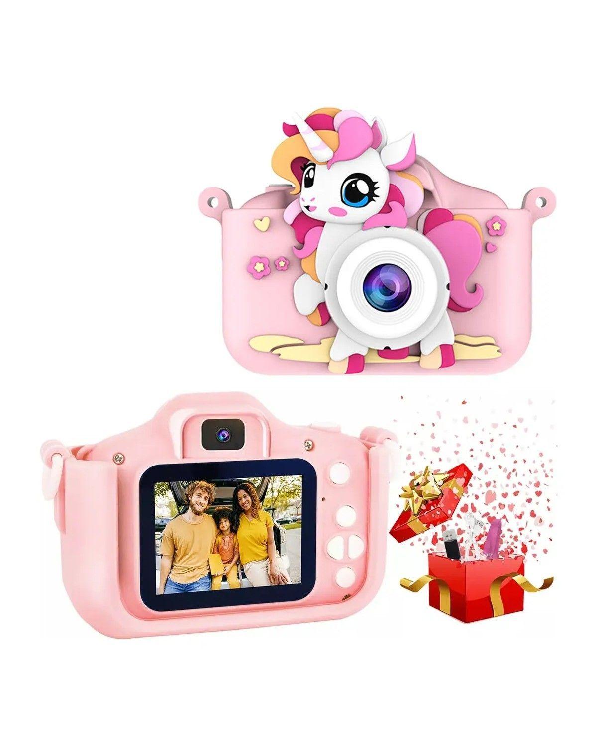Mini Cámara Fotográfica Digital Niño 1080p Con Funda Y 32 Gb-1
