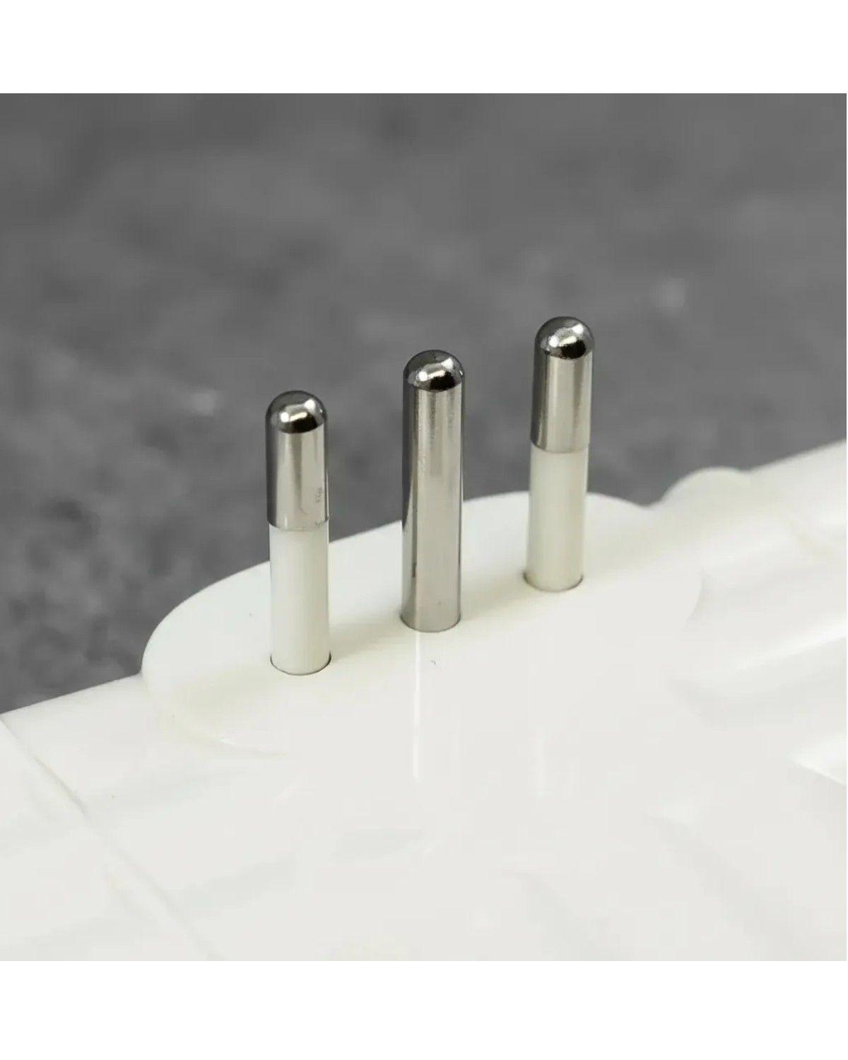 Enchufe Adaptador Triple Plano Europeo Protección Seguridad Niños-3