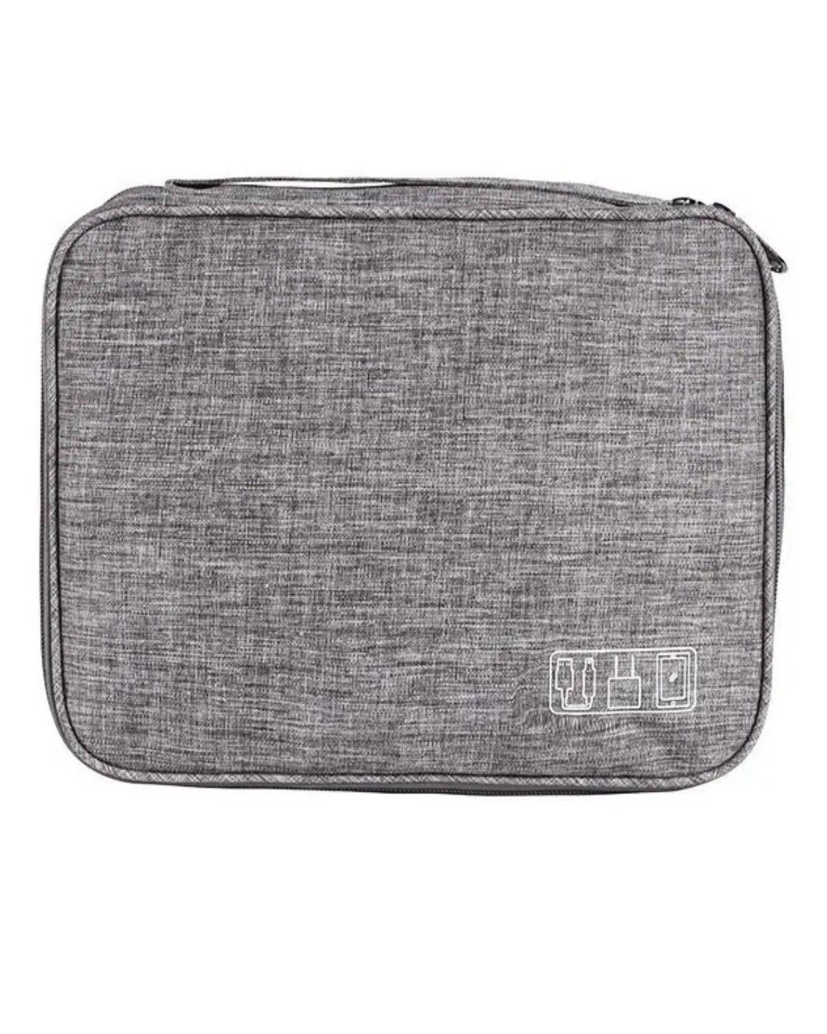 Bolsa Viaje Cosmético Organizador De Maquillaje Impermeable Color Gris-4