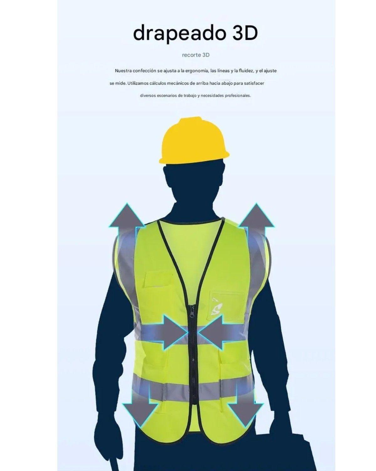 Chaleco Geólogo Ingeniero Reflectante Bolsillos Premium-2