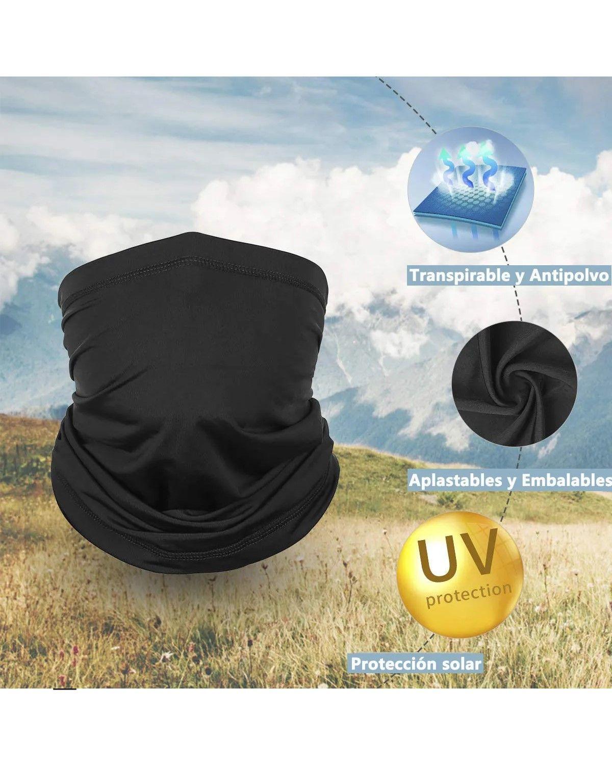 Protección Uv 2 Pcs Protección Solar Bufanda Facial-2