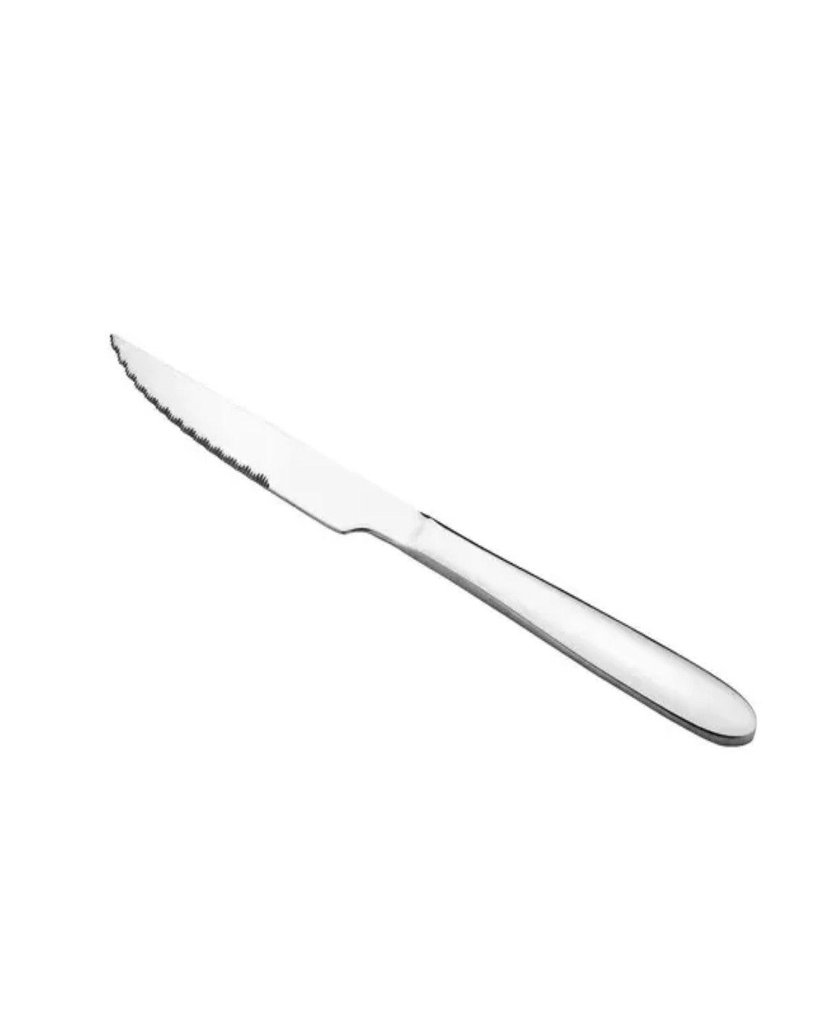 Pack X6 Cuchillos De Mesa Acero Inoxidable Cuchillo Cocina Color Plateado-0