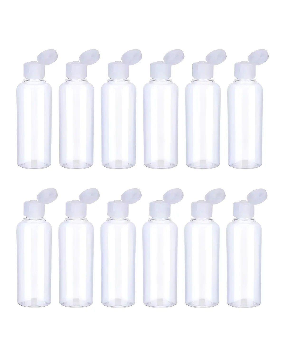 Set 12 Botella De Viaje Dispensadora 100 Ml Transparente-0
