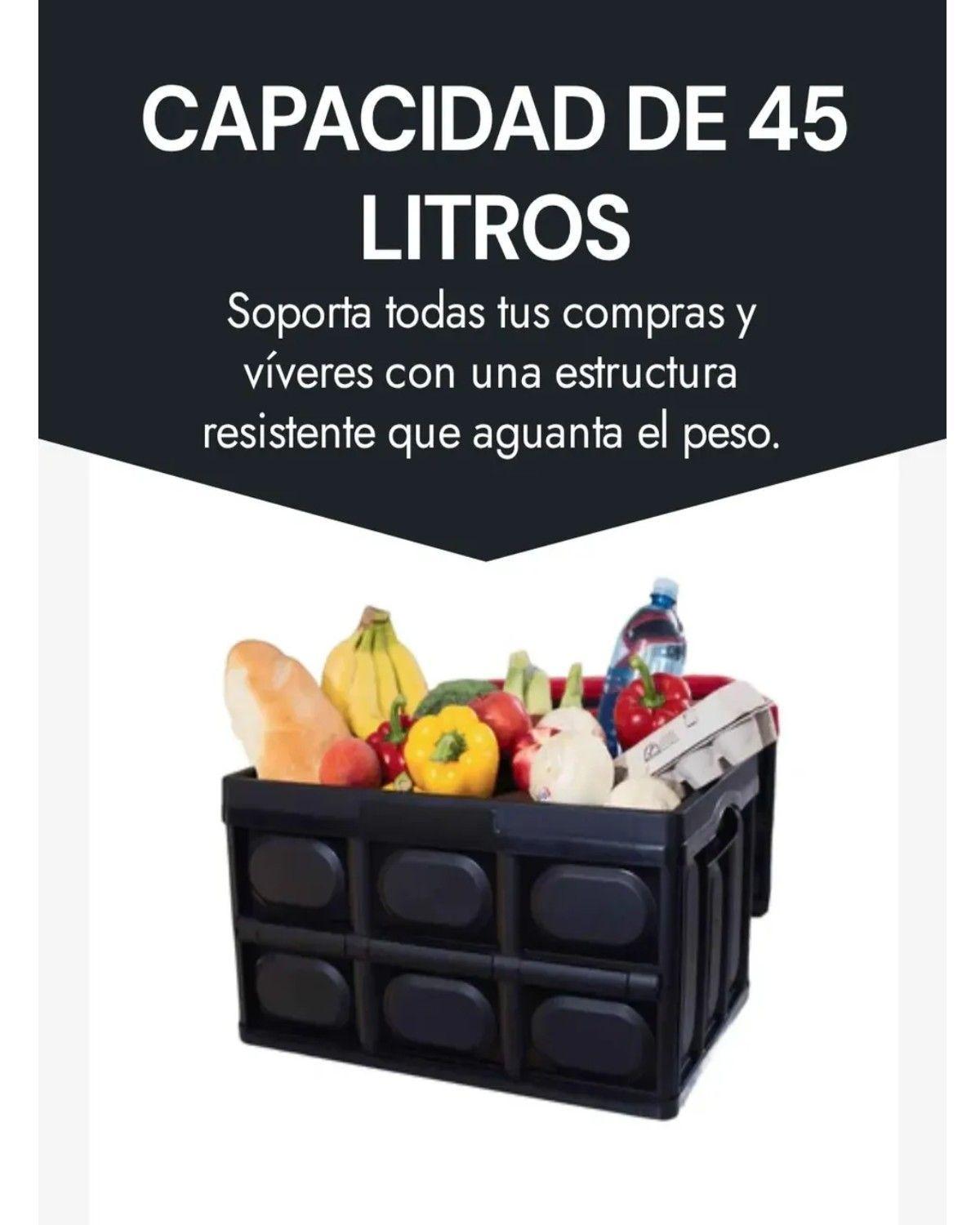 Caja Organizadora Plegable de Plástico para Ropa y Juguetes, 45L-2