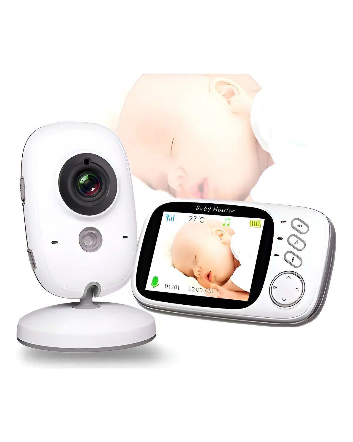 Monitor para Bebé Inalámbrico con Visión Nocturna y Pantalla a Color de 3.2"-1