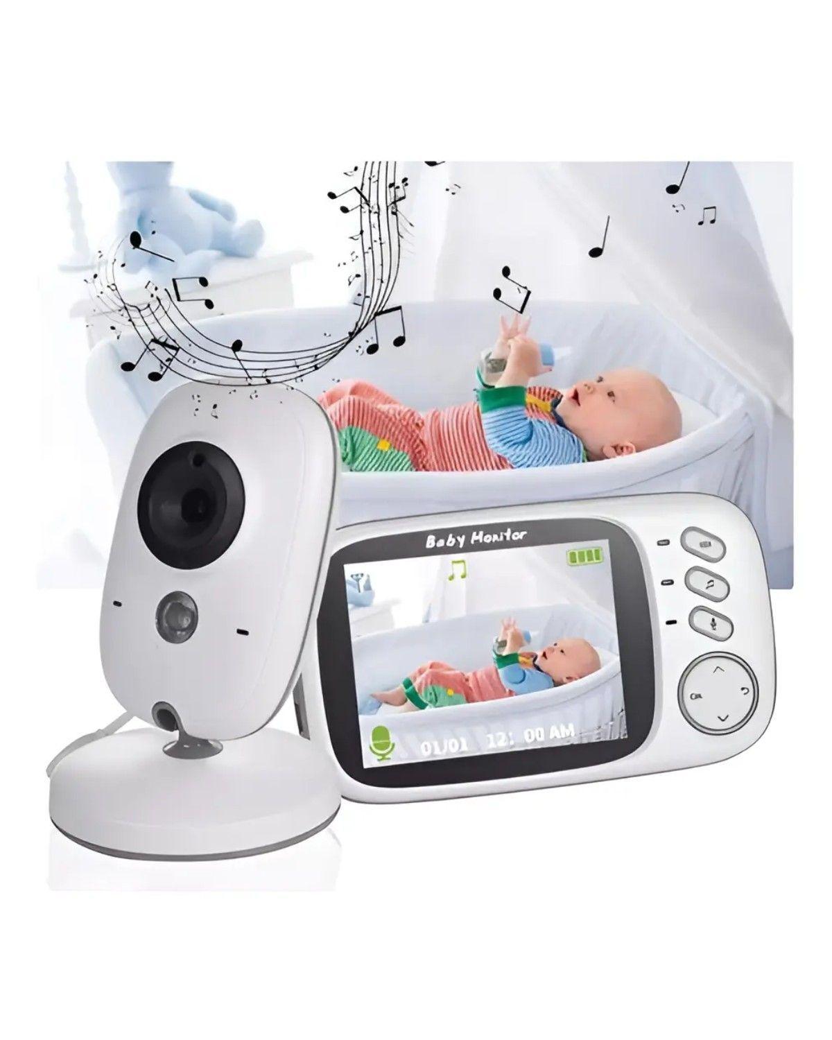 Monitor para Bebé Inalámbrico con Visión Nocturna y Pantalla a Color de 3.2"-3