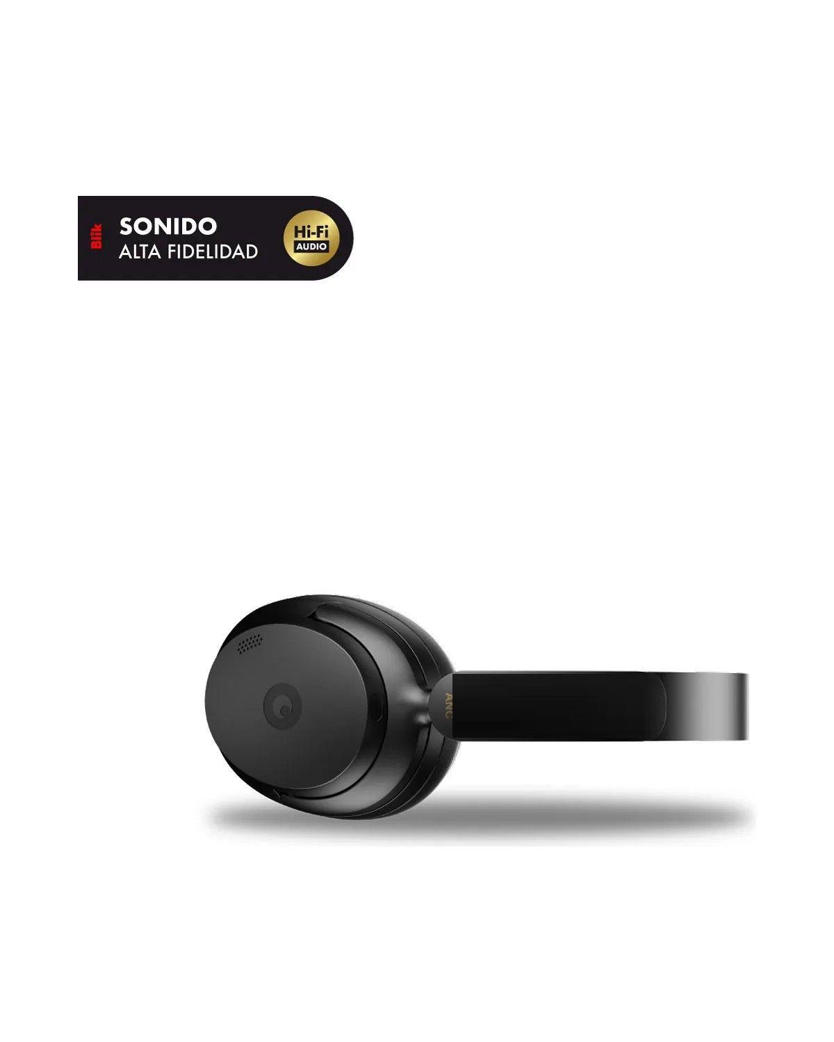 Audifonos Bluetooth Aura950 Cancelación De Ruido 72h Negro-2