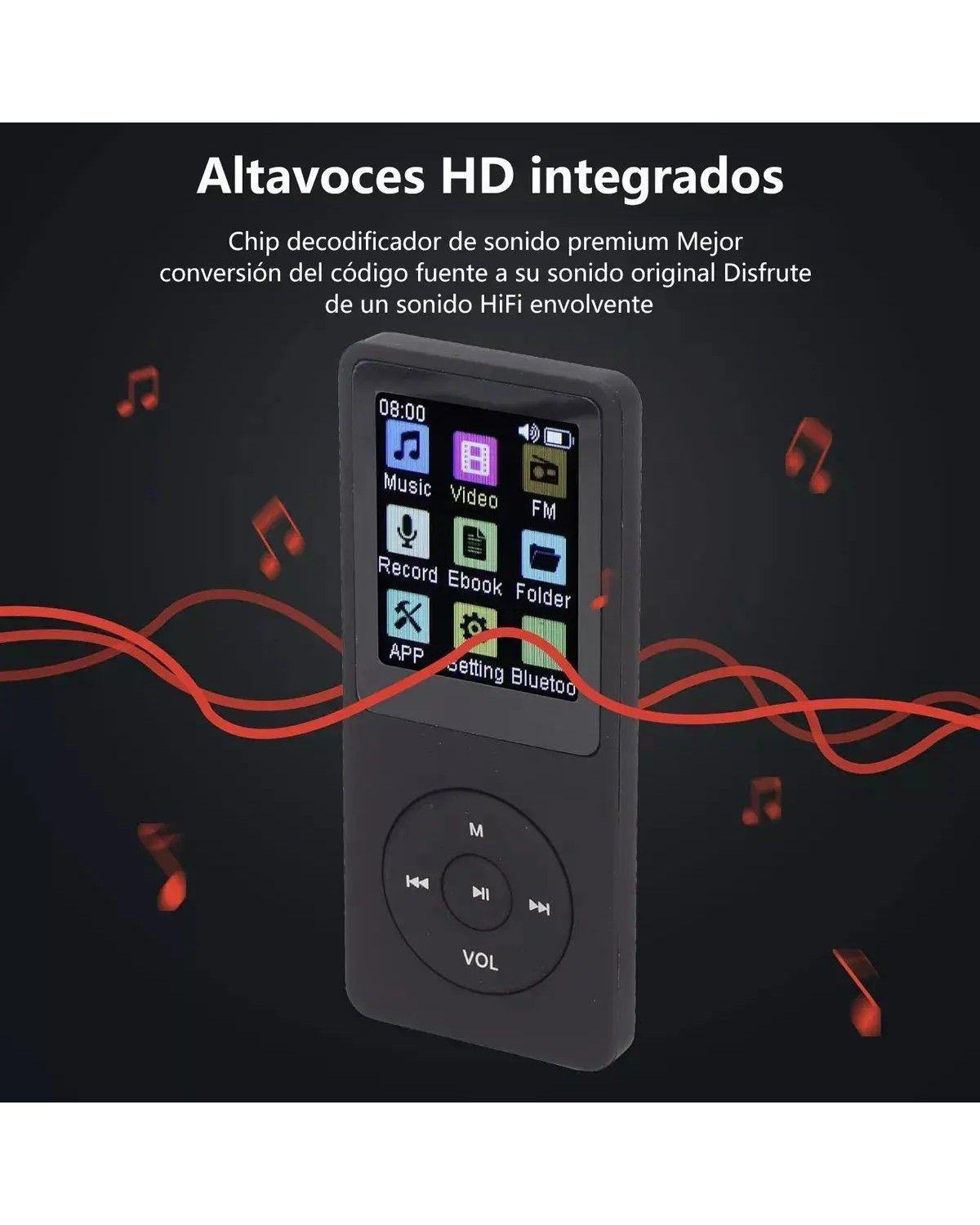 Reproductor Música Mp3 Bluetooth Radio Fm/grabador Voz-2