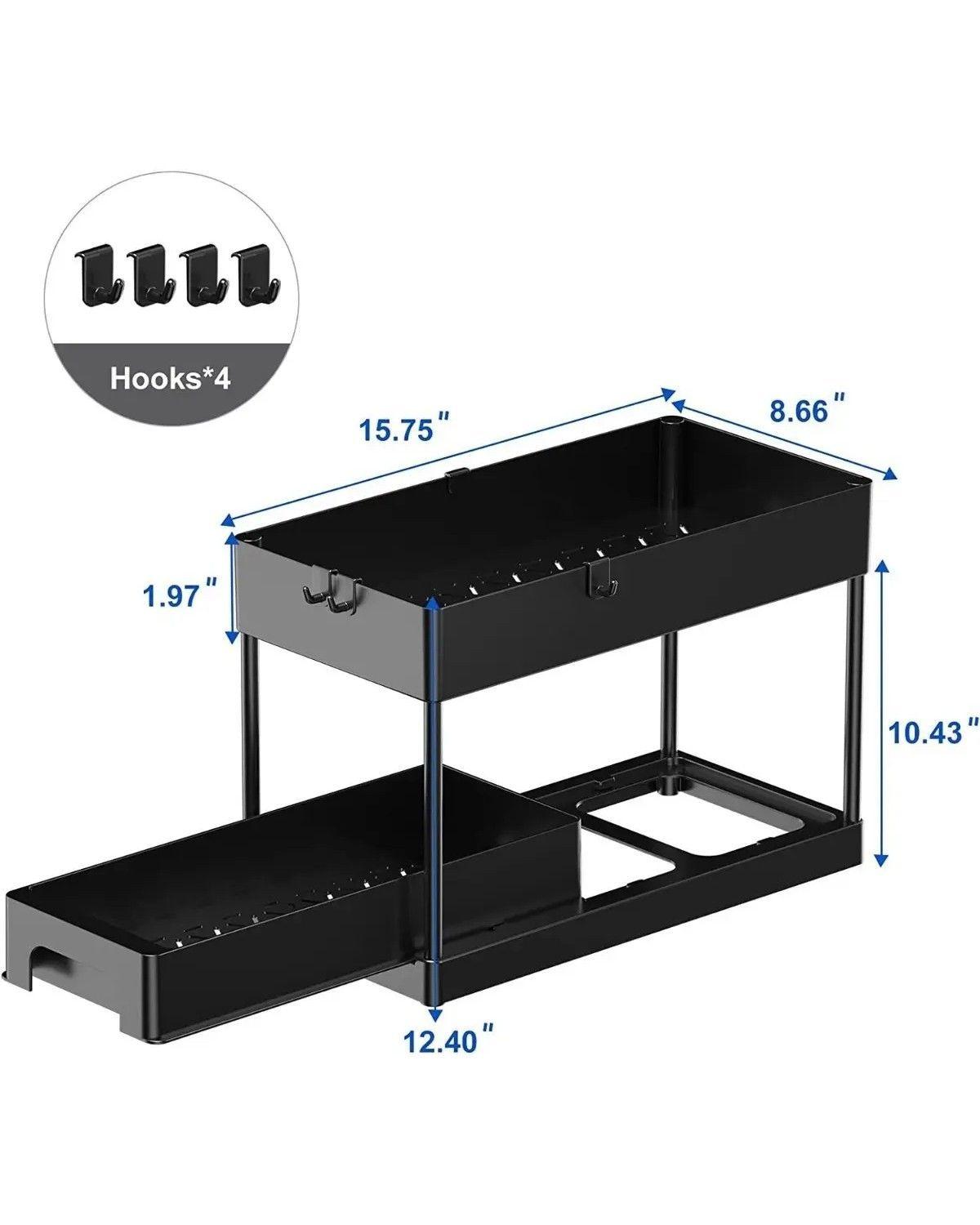 Organizador De Baño Cocina Lavaplatos Deslizante Simple-3