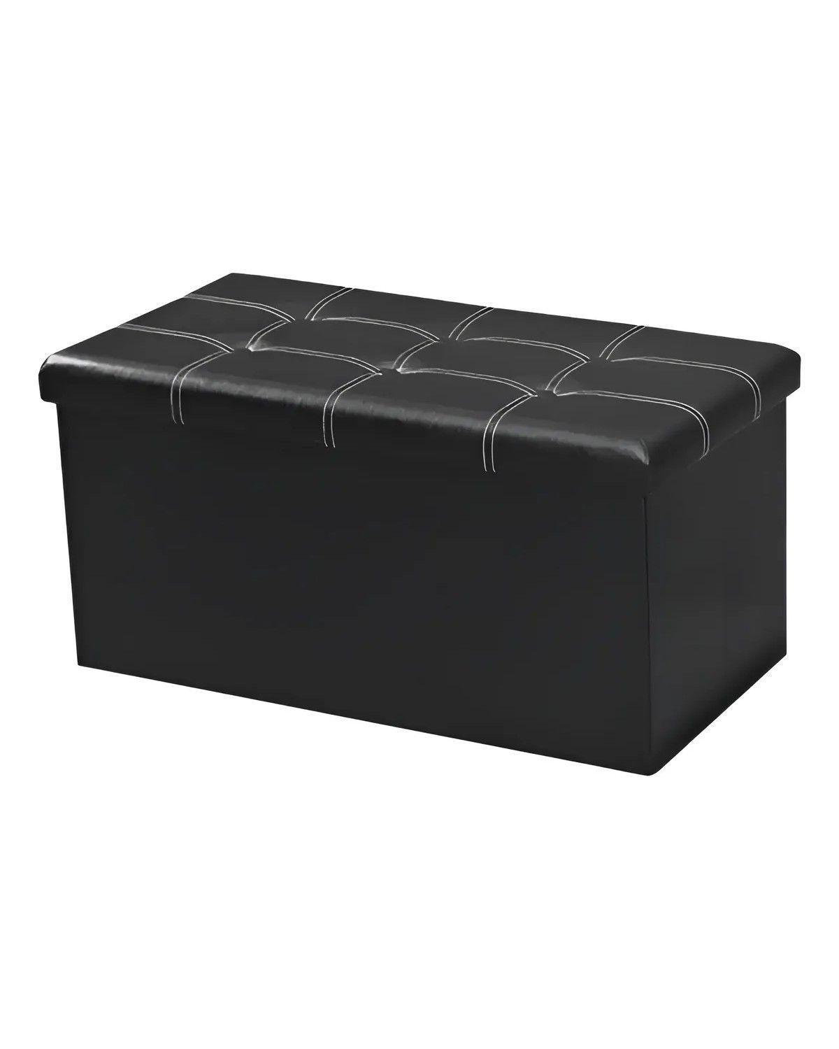Banqueta Baul Puff Baul Organizador Puff Sillon 76x38cm-0