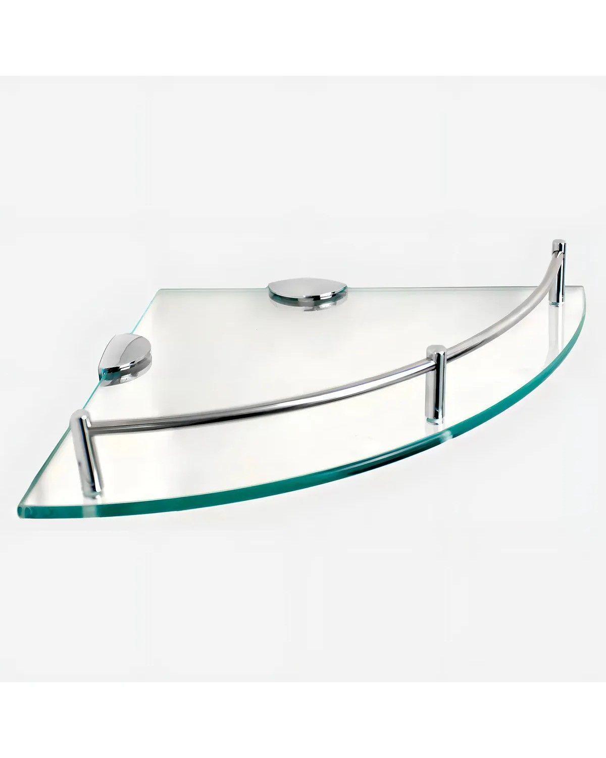 Repisas Esquineras De Vidrio P/baño 4 Pisos Cristal-2