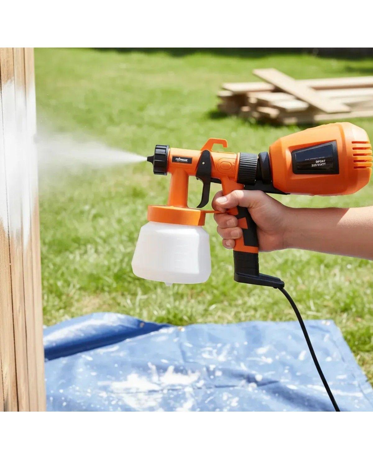 Pistola Para Pintar 350w 220v Color Naranjo-1