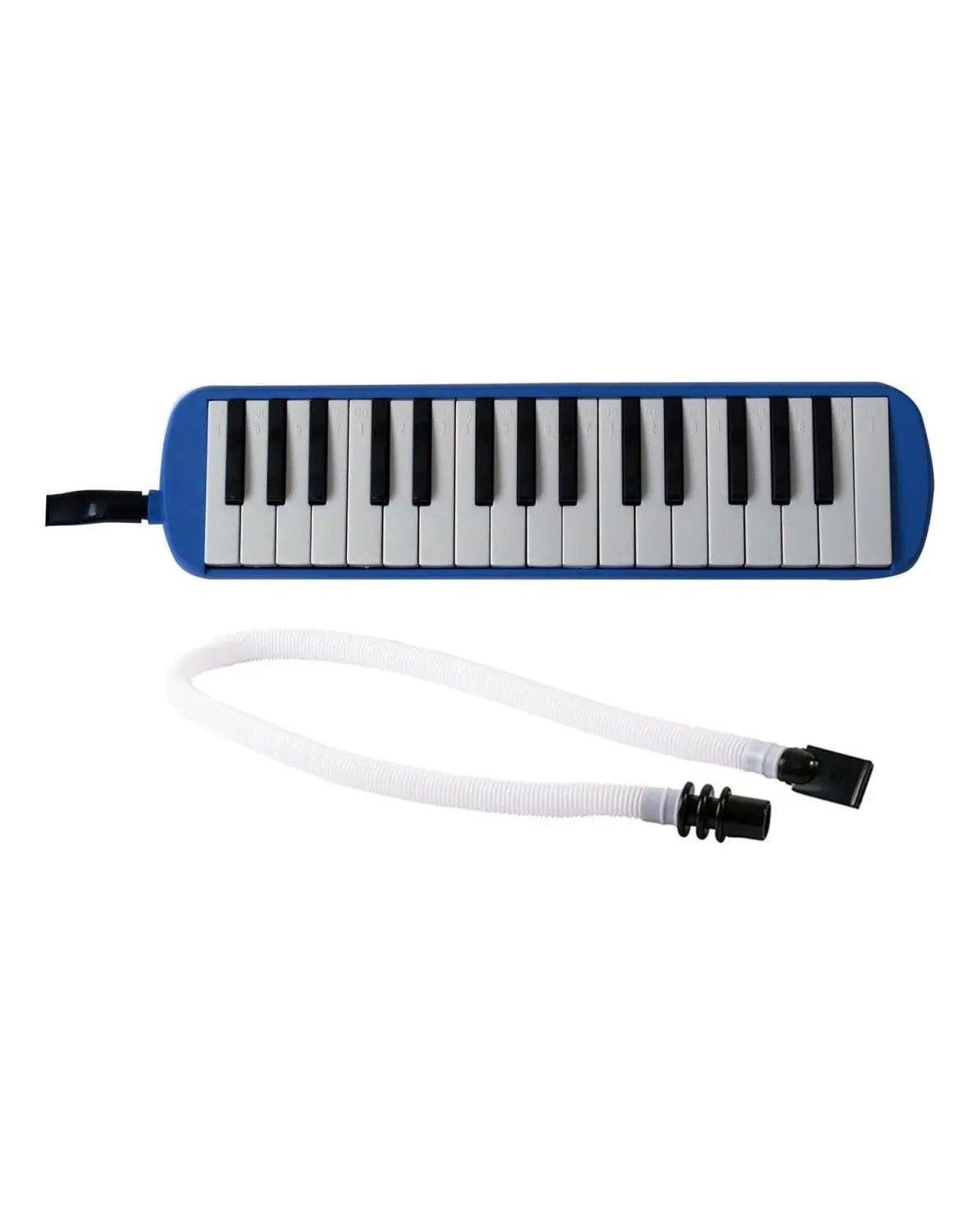 Melódica Teclado 32 Notas + Boquilla + Estuche Maletin /azul-1