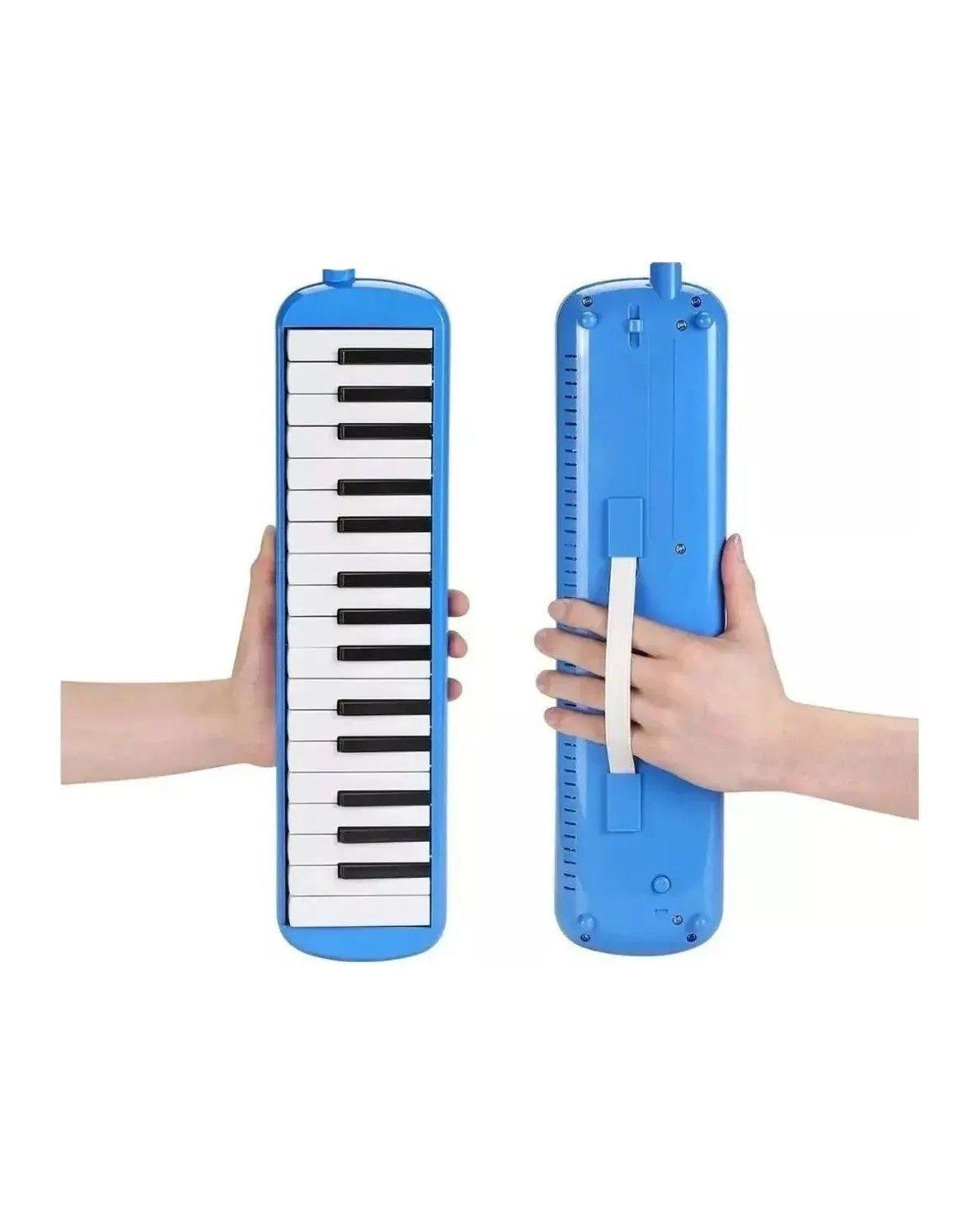 Melódica Teclado 32 Notas + Boquilla + Estuche Maletin /azul-2