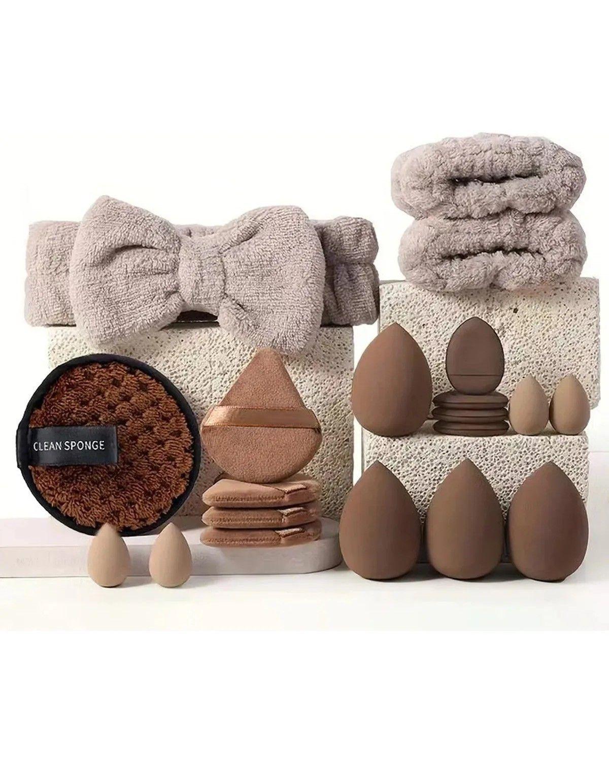 Set 42 Brochas Maquillaje, Base Profesional Kit Con Esponja-3
