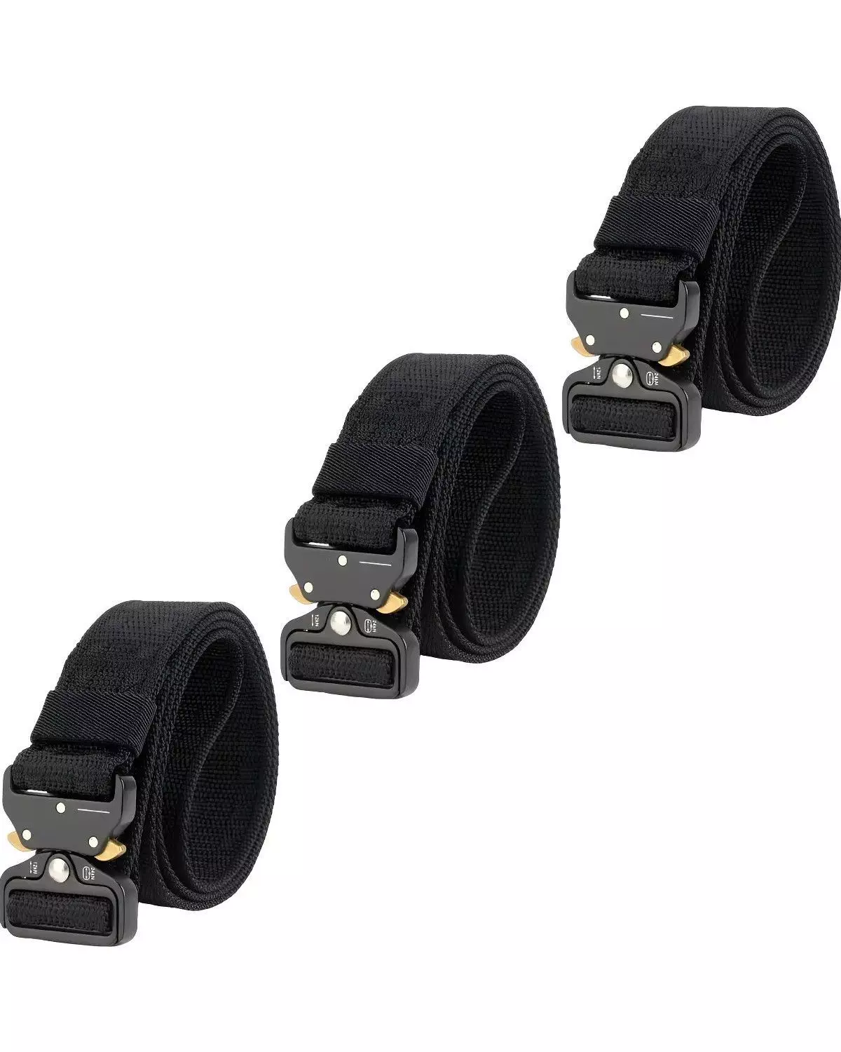 X3 Cinturon Tactico Militar Negro Cinturon Hombre Tactico-0
