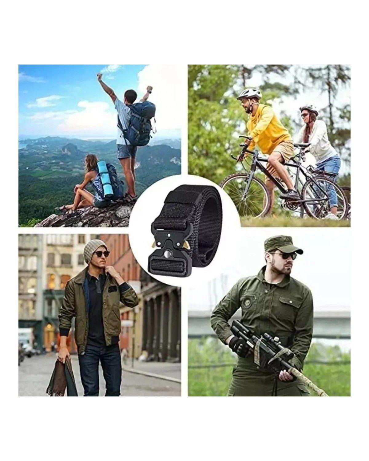 X3 Cinturon Tactico Militar Negro Cinturon Hombre Tactico-1