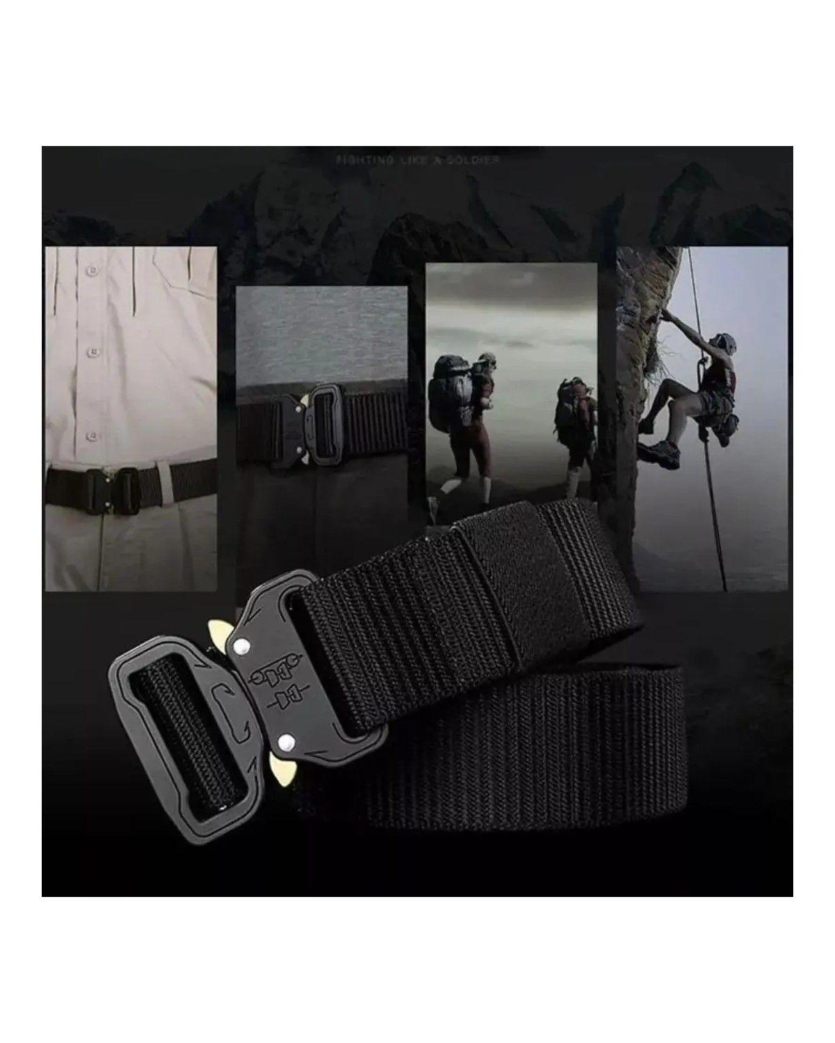 X3 Cinturon Tactico Militar Negro Cinturon Hombre Tactico-2