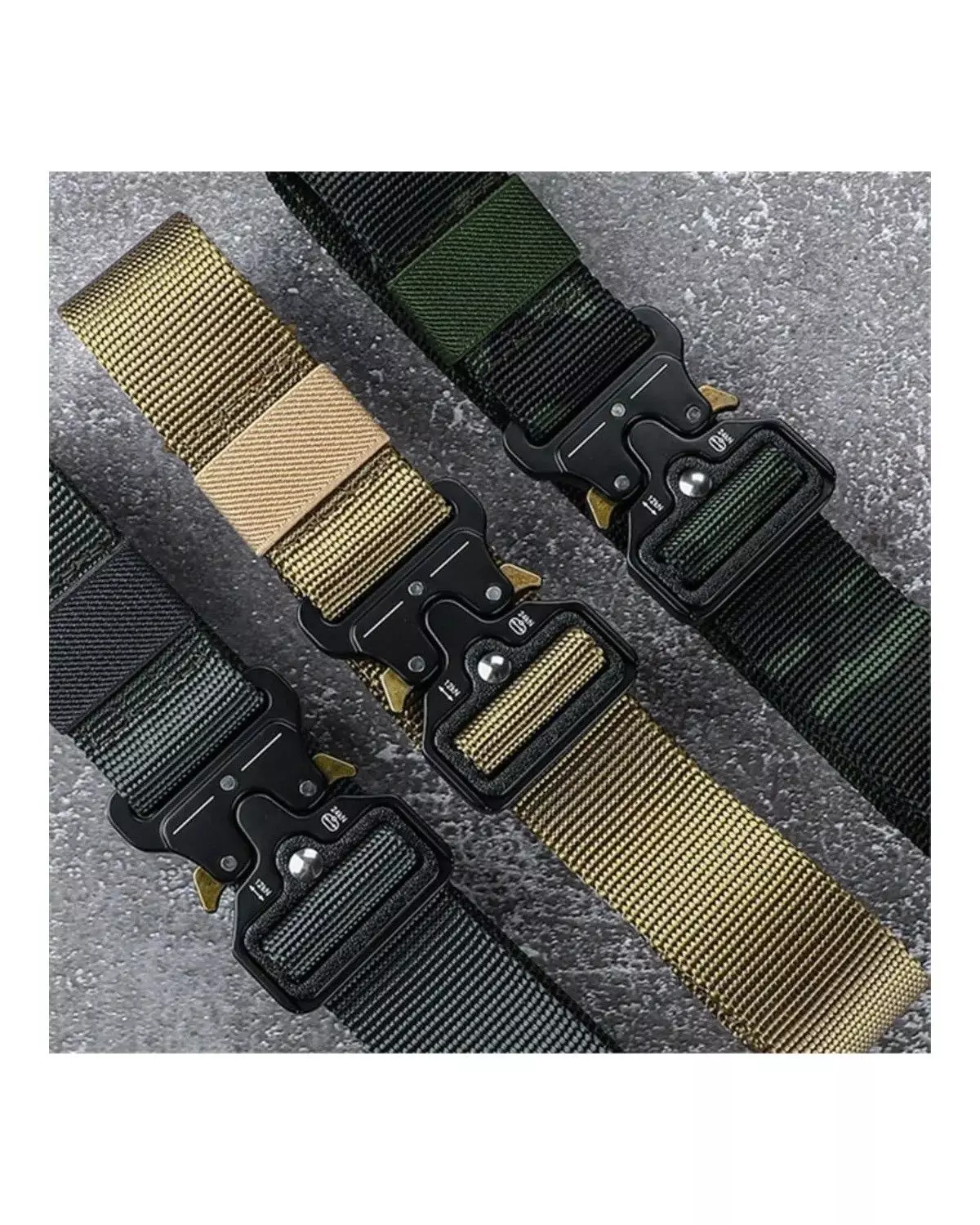 X3 Cinturon Tactico Militar Negro Cinturon Hombre Tactico-4