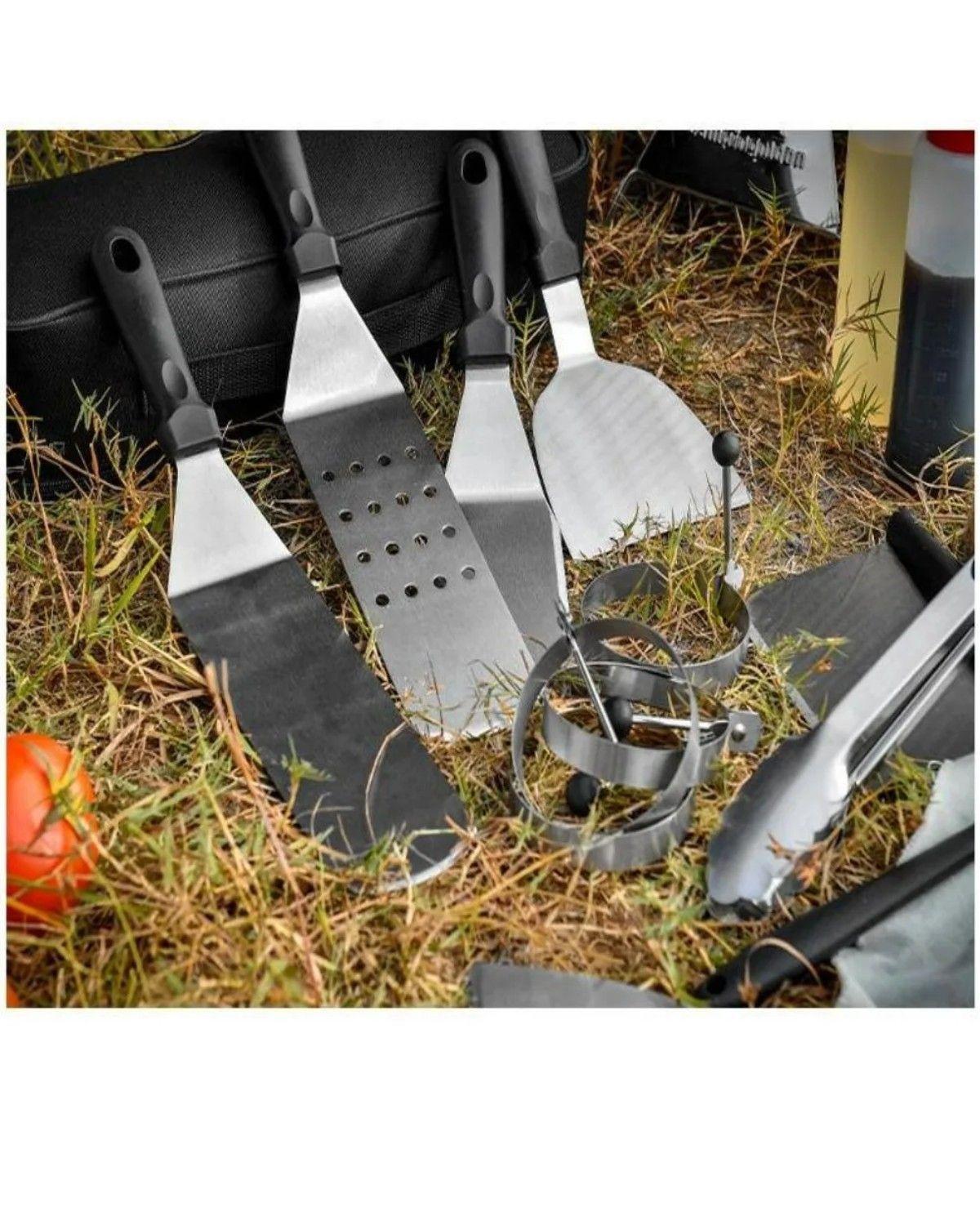 Set 14 Espatulas Churrasqueras Gruesa Asado Cocina Plancha-2